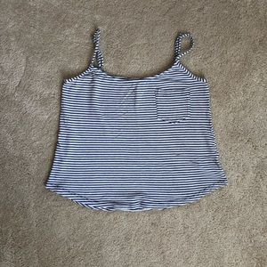 Splendid Navy and White Striped Camisole